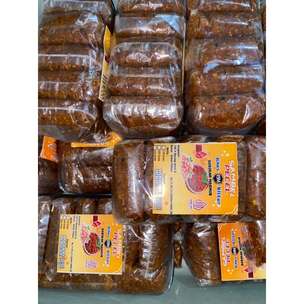 

sambal pecel asli blitar berat 110 gram 1 pack isi 10 pcs