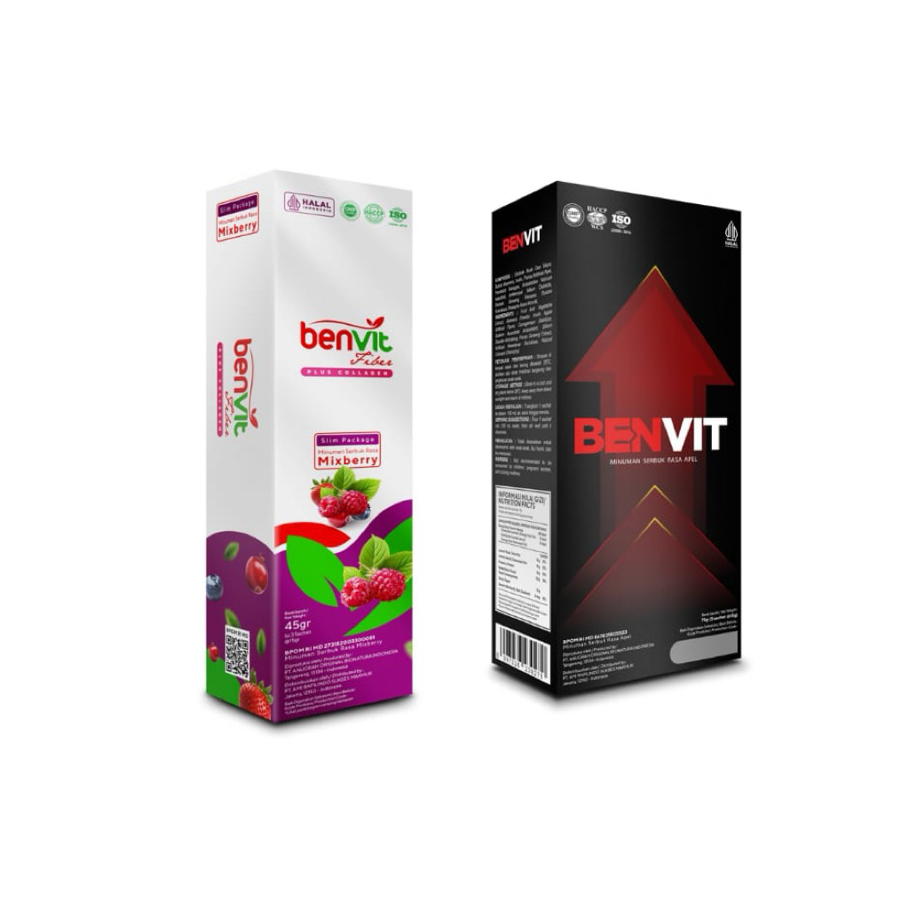 FLASH SALE - BENVIT FIBER PLUS COLLAGEN - ISI 3 SACHET + BENVIT STAMINA