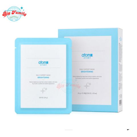ATOMY BRIGHTENING DAILY EXPERT MASK  , MASKER pencerah