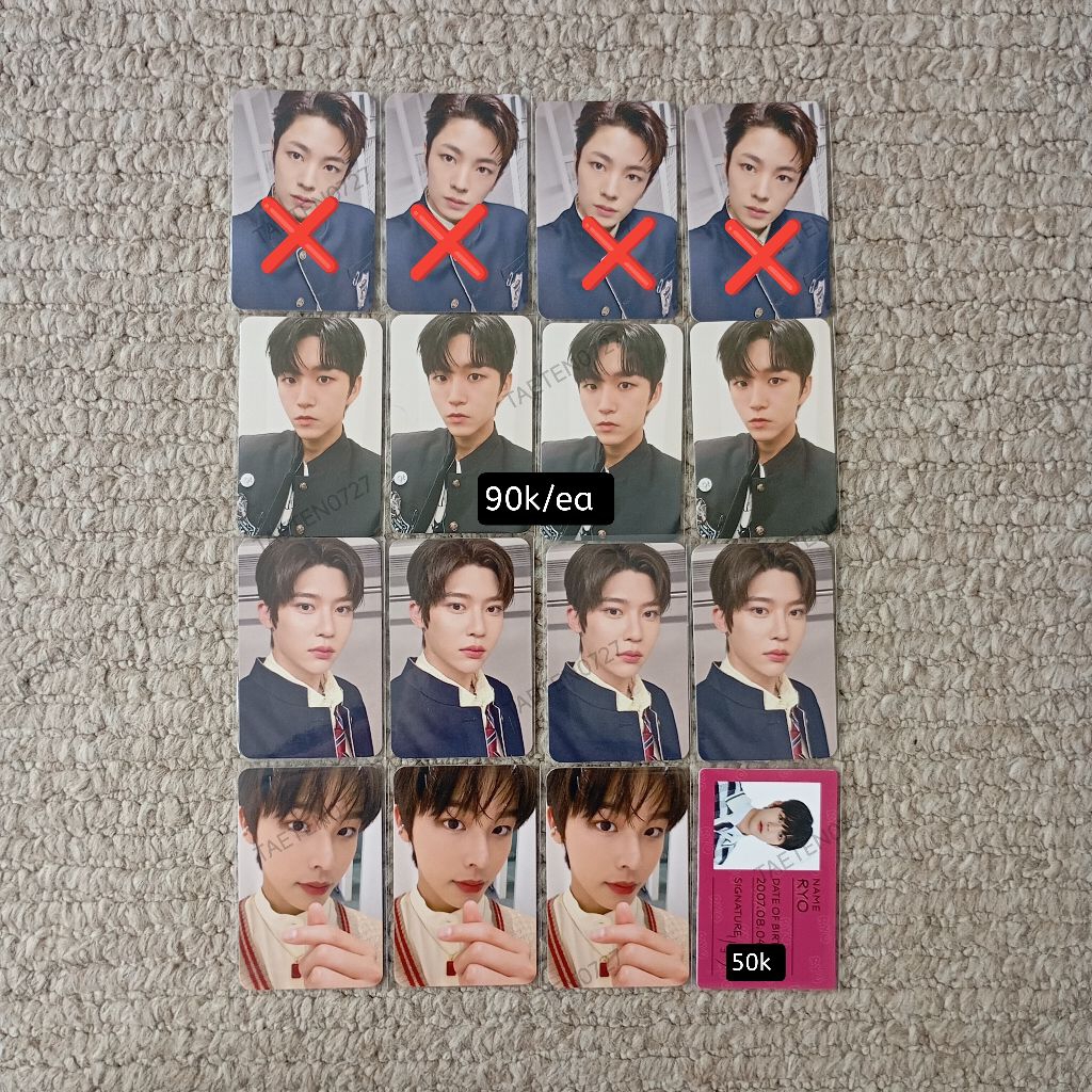 nct wish hands up vanue benefit new team last art photocard pc Sion riku Ryo jaehee yushi rare