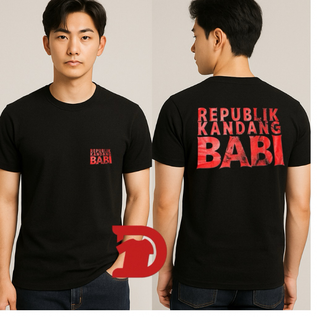 GKS - Kaos t-shirt republik kandang babi katun combed