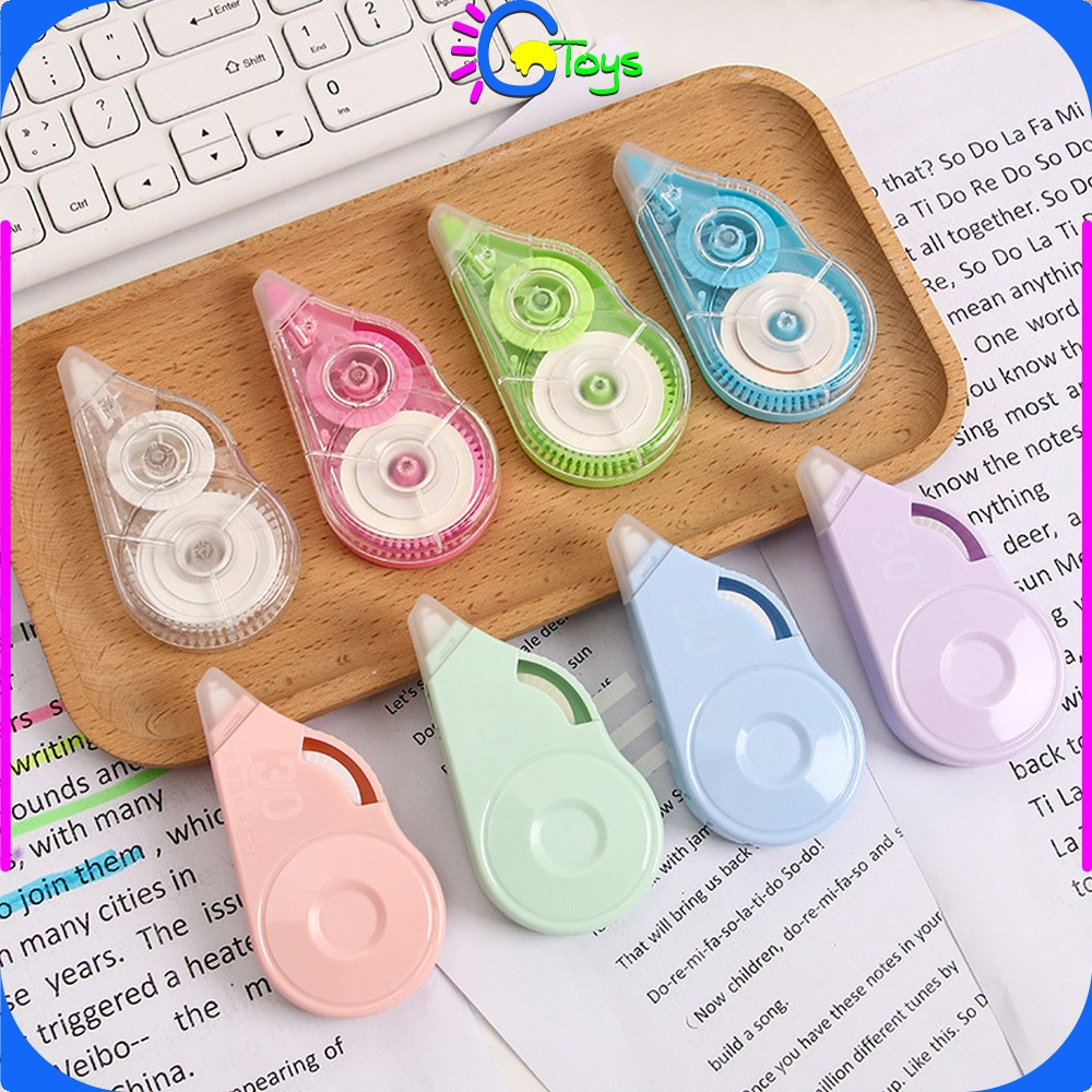 

EC CR-A113 Correction Tape Polos Tipe X Kertas Roll Serbaguna / Pita Koreksi Peralatan Sekolah Anak / Tip Ex Correction Students Stationary