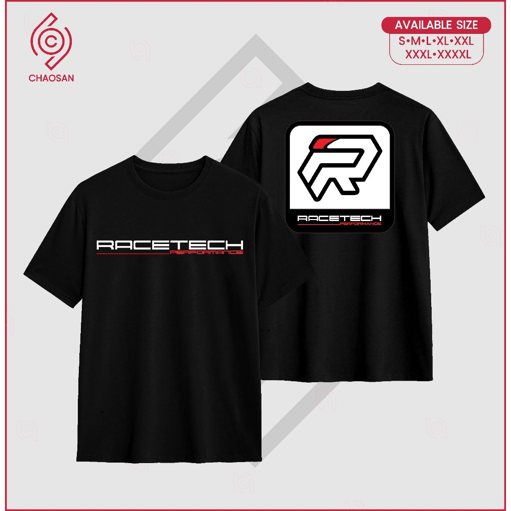 Tshirt Kaos Racetech Performance  Logo Terbaru 2025 Kaos Racing Balap 24s