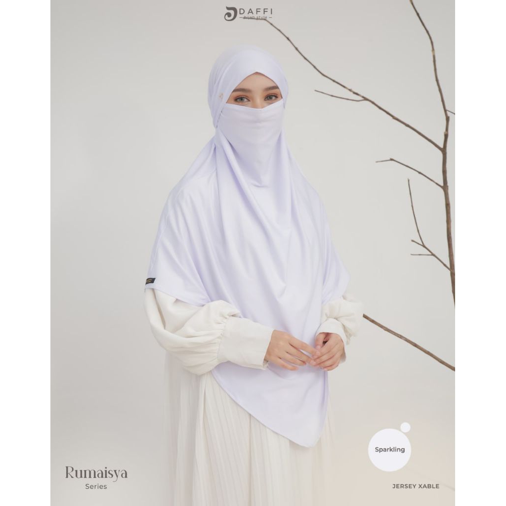 TERBARU✅ RUMAISYA HIJAB ORI BY DAFFI//HIJAB UMROH//PUTIH//SYARI//JUMBO