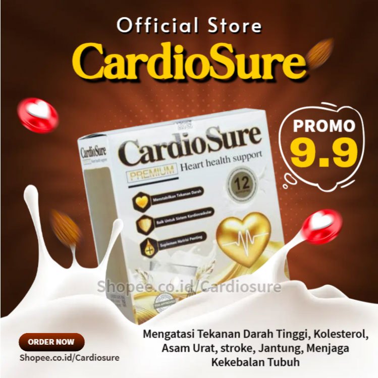 

CardioSure Official - Susu Herbal Untuk Kesehatan Kolestrol Darah Tinggi Mendetox Racun Dalam Tubuh