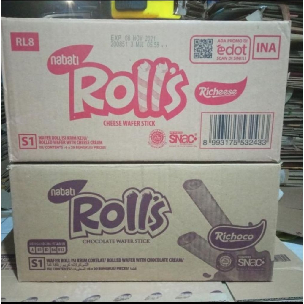 

Kardus kecil 1ply (rolls, sagu keju & pasta keju)