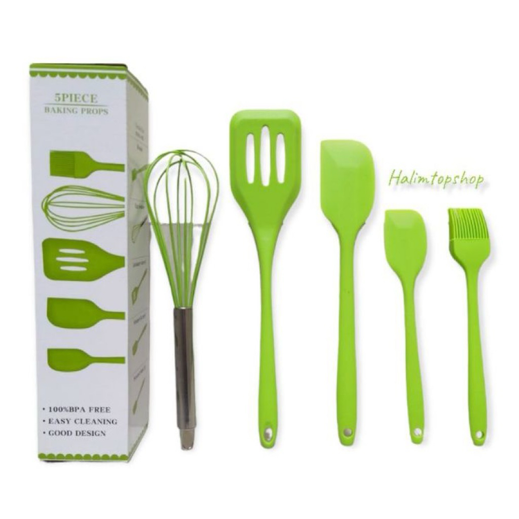 alat masak 1set lengkap spatula silicone