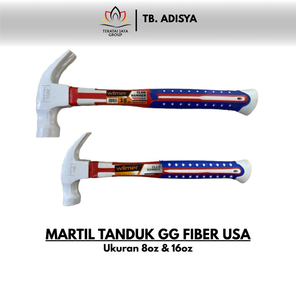 Martil/Palu Tanduk USA WILMER/Gagang Fiber 0.25 & 0.50gr (BESAR)
