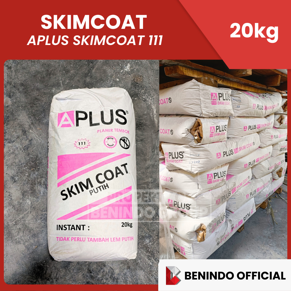 Aplus Skimcoat 1 1 1 PUTIH 20 Kg