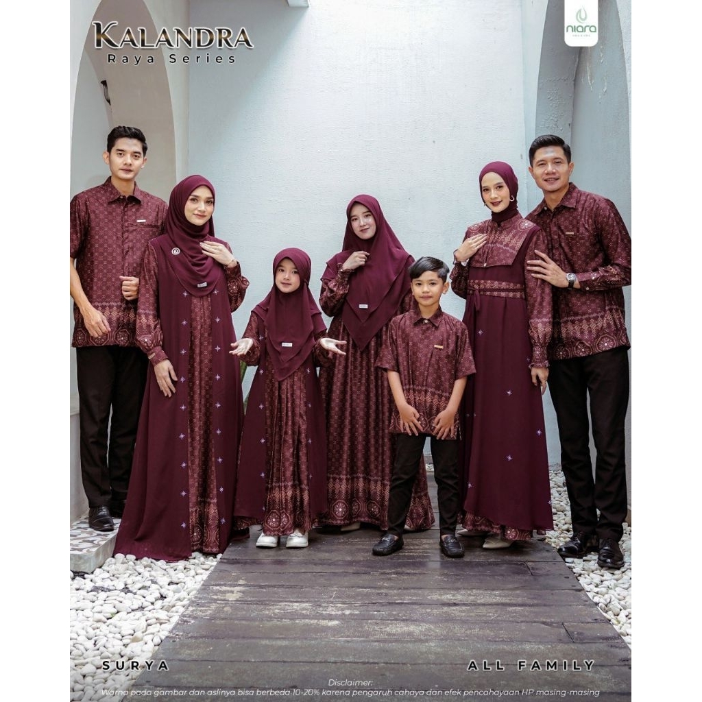 (PO WAJIB DP) SARIMBIT KELUARGA KALANDRA RAYA SERIES FAMILY SET NIARA