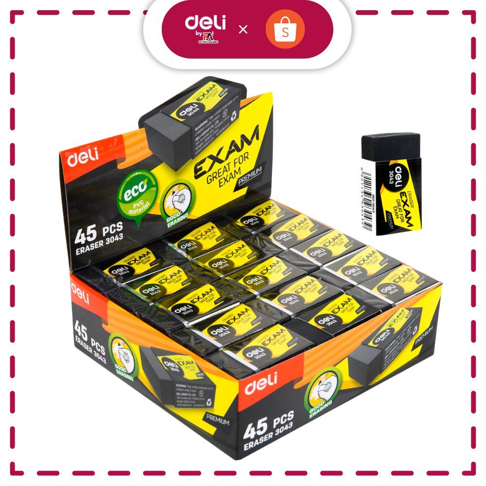 

DELI Penghapus Pensil 2B Alat Tulis Sekolah Untuk Ujian E3043