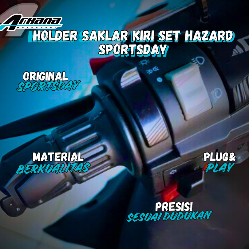 Holder saklar kiri set hazard Original Sportsday motor Vixion New Old
