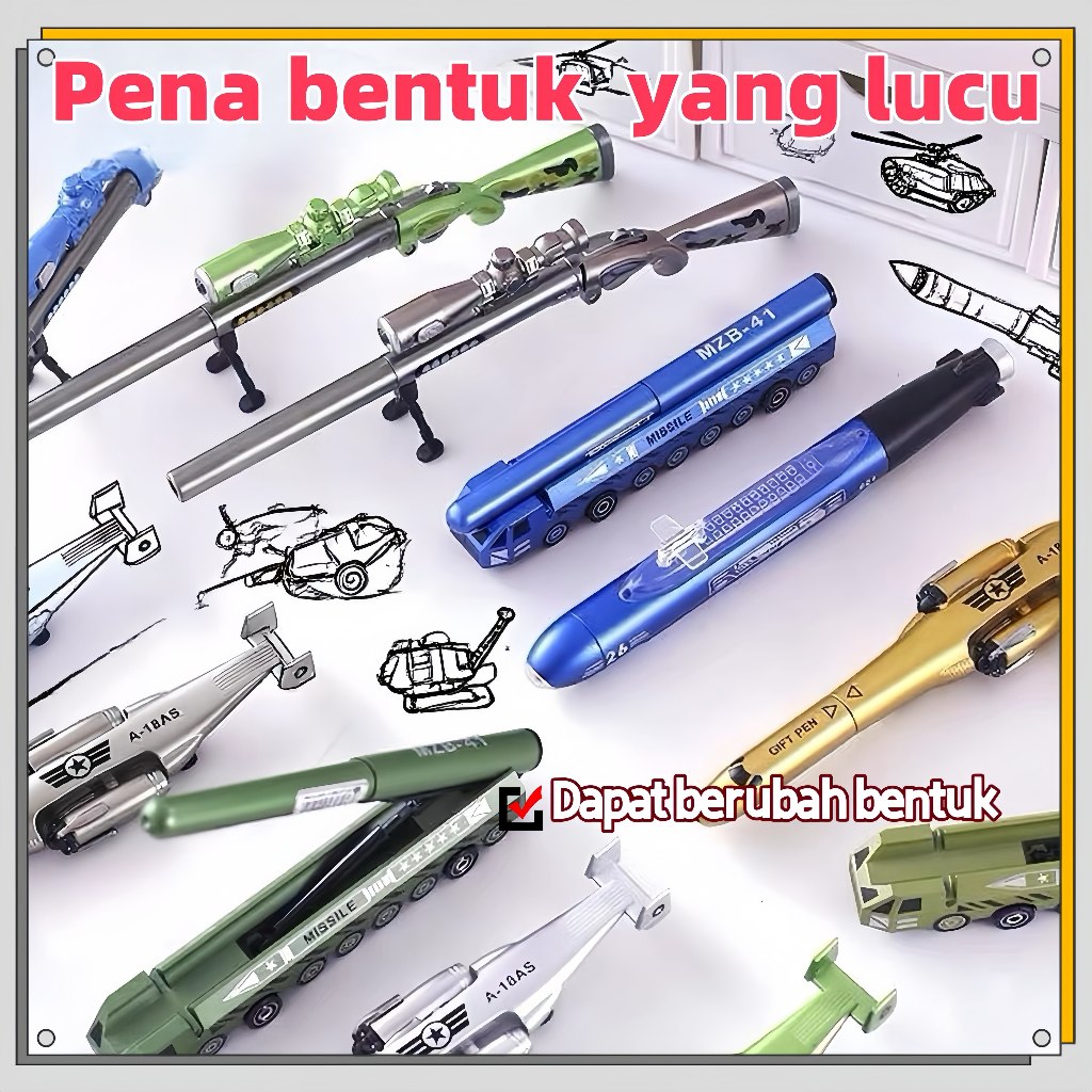 

transformer pen Pulpen mainan dengan senjata bergerak hadiah