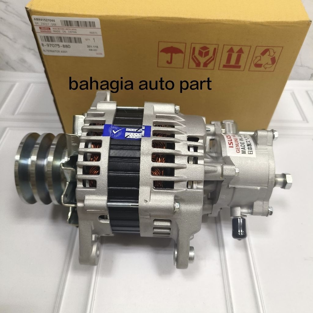 DINAMO AMPERE ALTERNATOR ASSY ISUZU NKR71 NMR NQR71 ORIGINAL