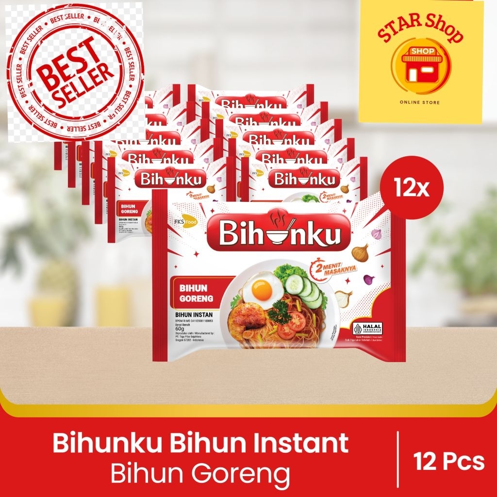 

Paket Bundling - Bihunku Instant - Goreng - 60gr - 12pcs
