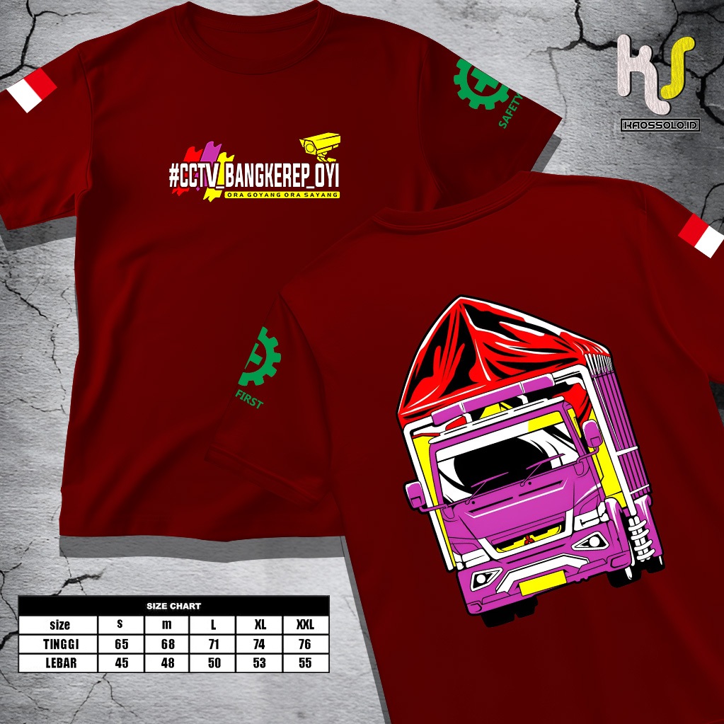 KAOSSOLO.ID- KAOS CCTV_BANGKEREP_OYI - KAOS TRUCK ORA GOYANG ORA SAYANG PRIA DAN WANITA TERBARU DAN 