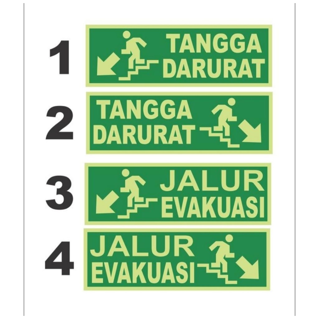 

sticker jalur eva glow in the dark bs pilih nomer atau custom tlsan