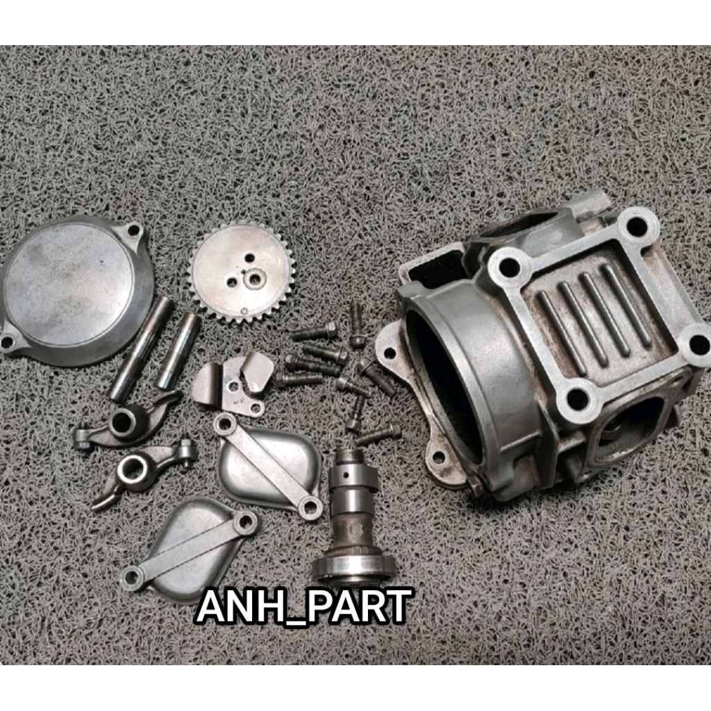 Blok Head Deksel Cylinder Kop Full Set Suzuki Smash 110 Old Lama Original Lepasan Motor Original