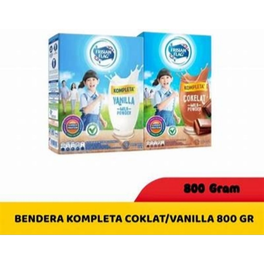 

Frisian Flag Bubuk Kompleta Vanilla & Cokelat 800g