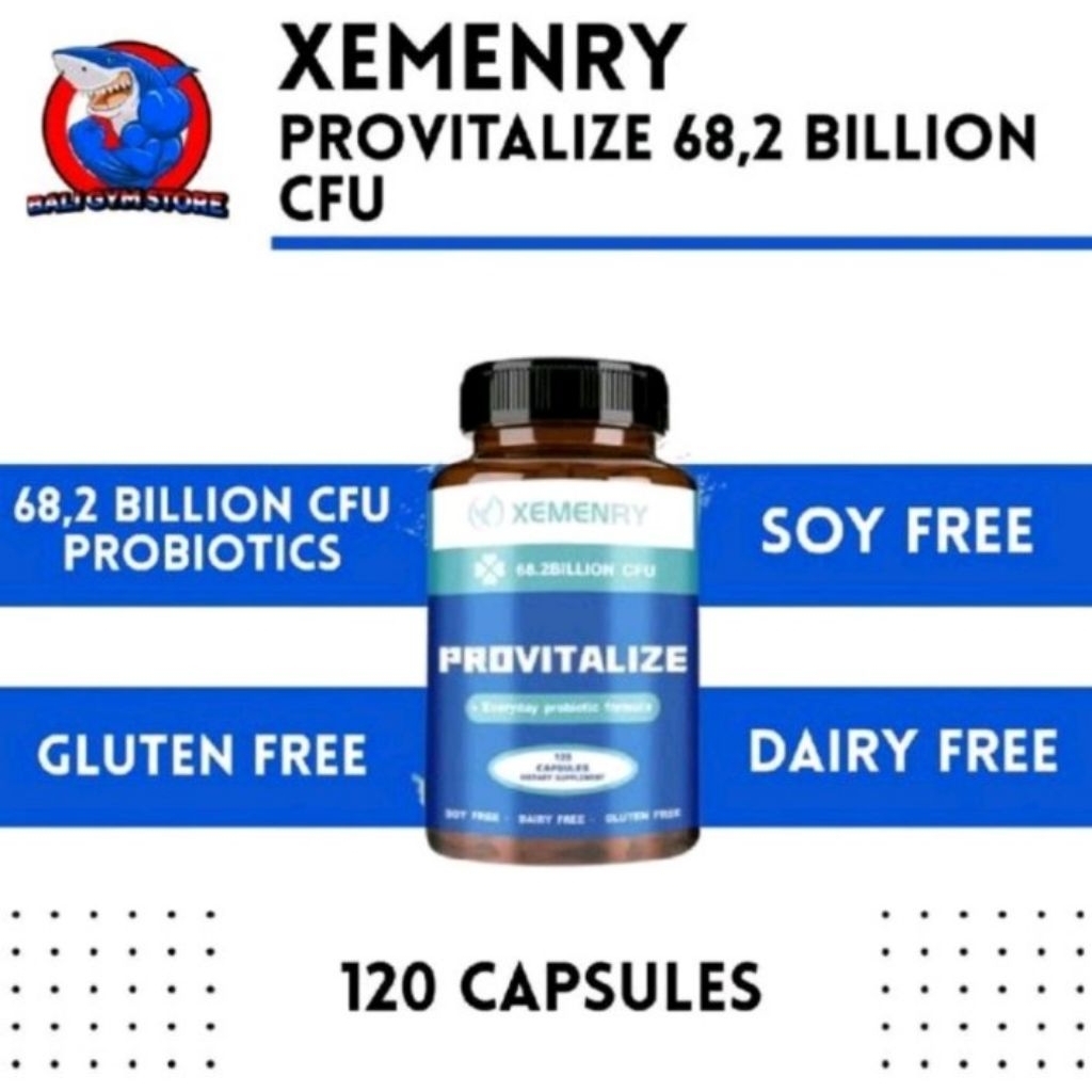 Xemenry USA PROVITALIZE Probiotic 68,2 Billion CFU 120 Capsule - Support Gut Health