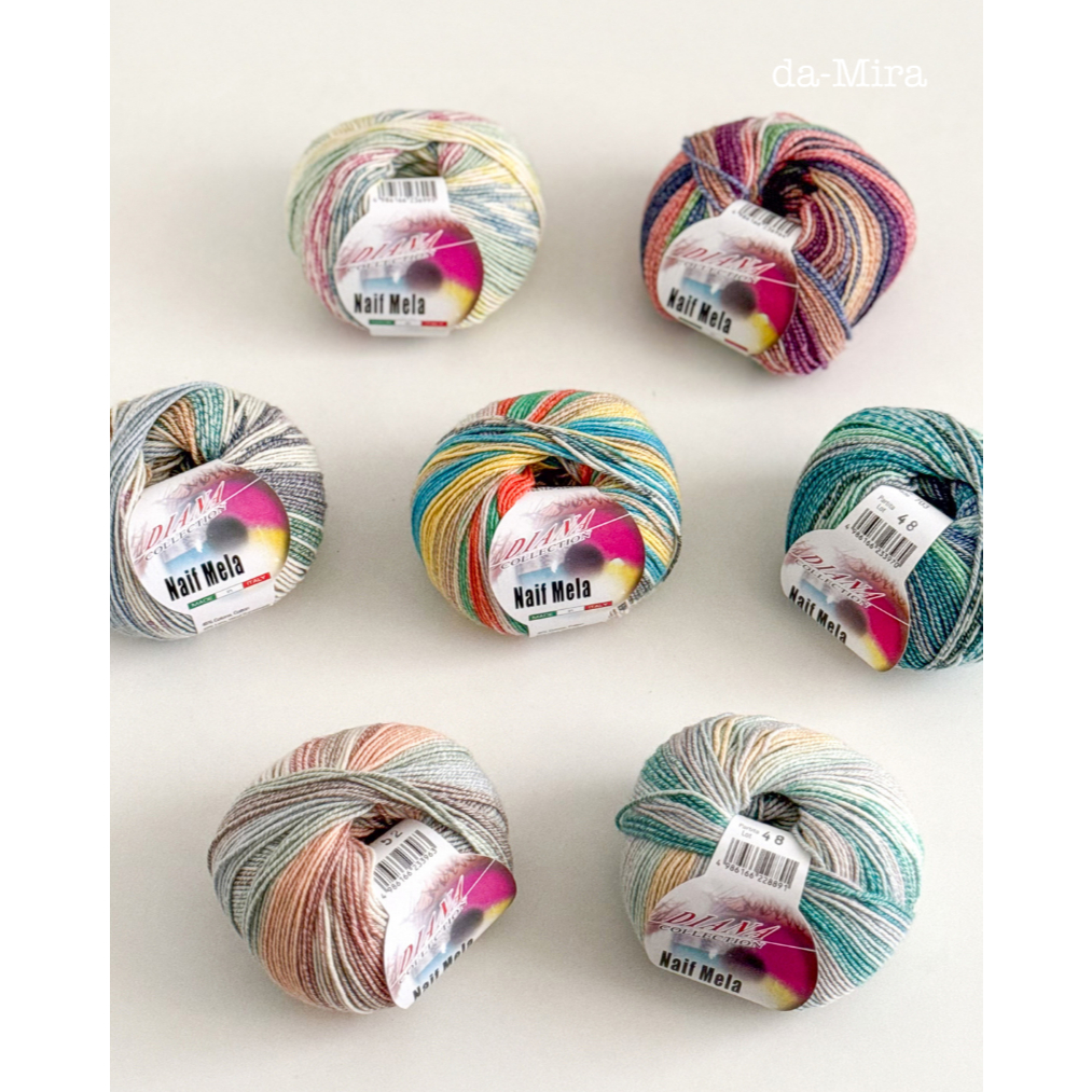 da-Mira | Diana Collection Naif Mela Spray Paint Yarn (150 m/50 g) | Benang Rajut Knitting & Crochet
