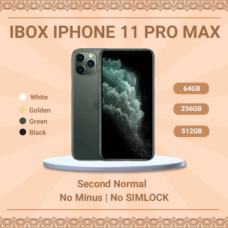 iPhone 11 Pro / Pro MAX 64GB 256GB IMEI Terdaftar Tangan Kedua 100%ORI Fulset Kondisi Perfect