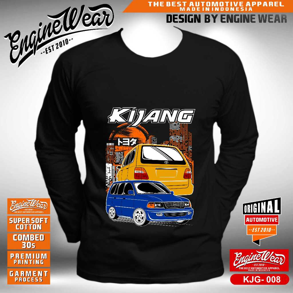 Kaos kijang kapsul tshirt toyota kijang kapsul baju mobil kijang mpv otomotif bk