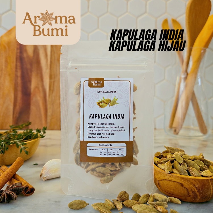 

Aroma Bumi - Kapulaga India Cardamom Pods Rempah Premium Murah