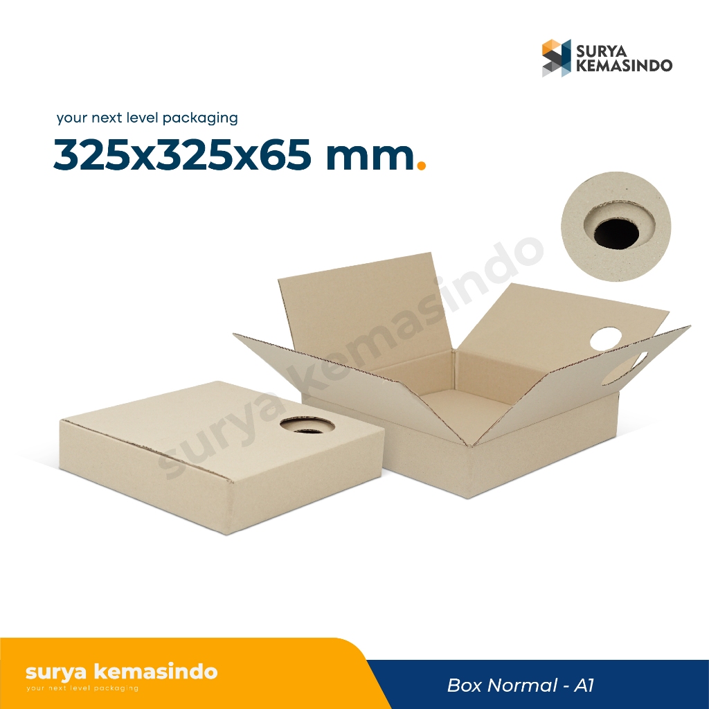 

Box 325x325x65 (ABI-T65 MZK) Kardus/Karton/normal/AMDK/allmedium/tinggi6