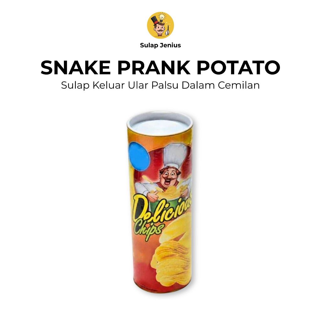 Alat Sulap Prank Kaleng Chips Snake Potato Ular Palsu Lucu