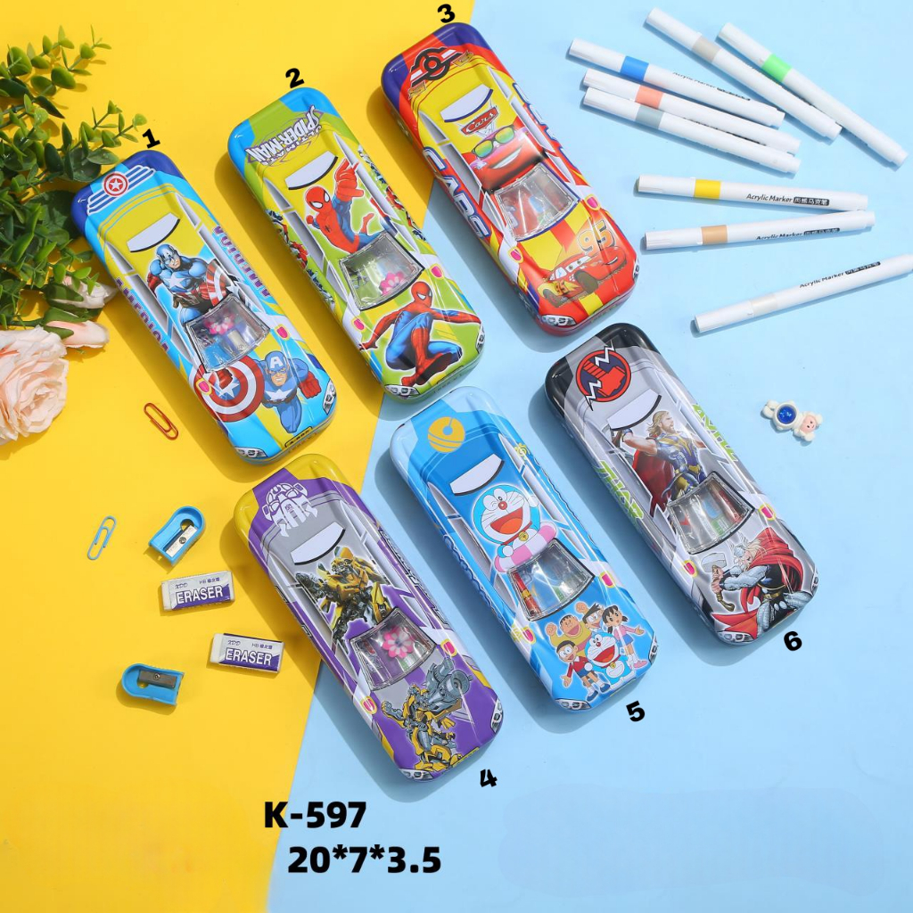 

KOTAK PENSIL / TEMPAT PENSIL / PENCIL CASE KALENG MOBIL K597