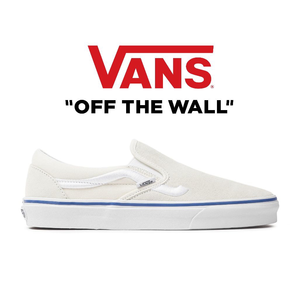 VANS SLIP ON SIDESTRIPE MARSMALLOW ORIGINAL100%