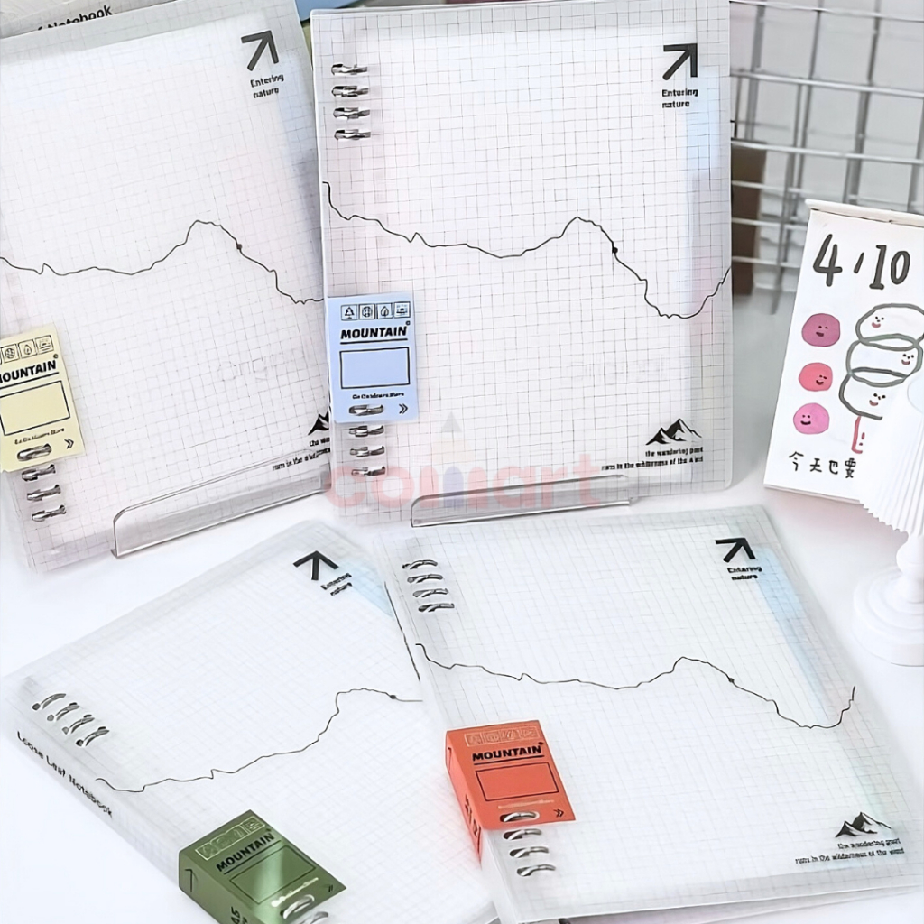 

Binder Note Kuliah Wengu A5 B5 Nature Aesthetic Korea Transparnt Grid 8 Ring - Notebook Bisa Diisi Ulang FREE LOOSE LEAF GARIS 50 HALAMAN