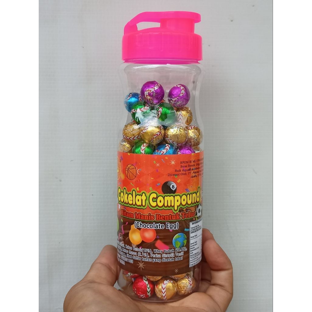 

BOLA COKLAT 260GR (ISI 100PCS) COKELAT TELUR MANIS ENAK LEZAT CEMILAN HALAL
