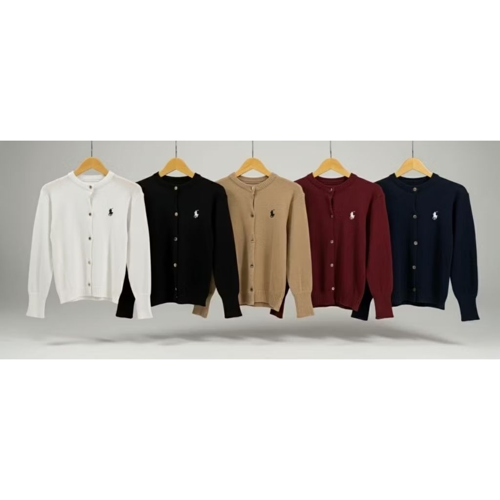 Cardigan premium rajut polo ralph lauren olop bkk Bangkok Thailand Korea Idol Perempuan Wanita Lenga