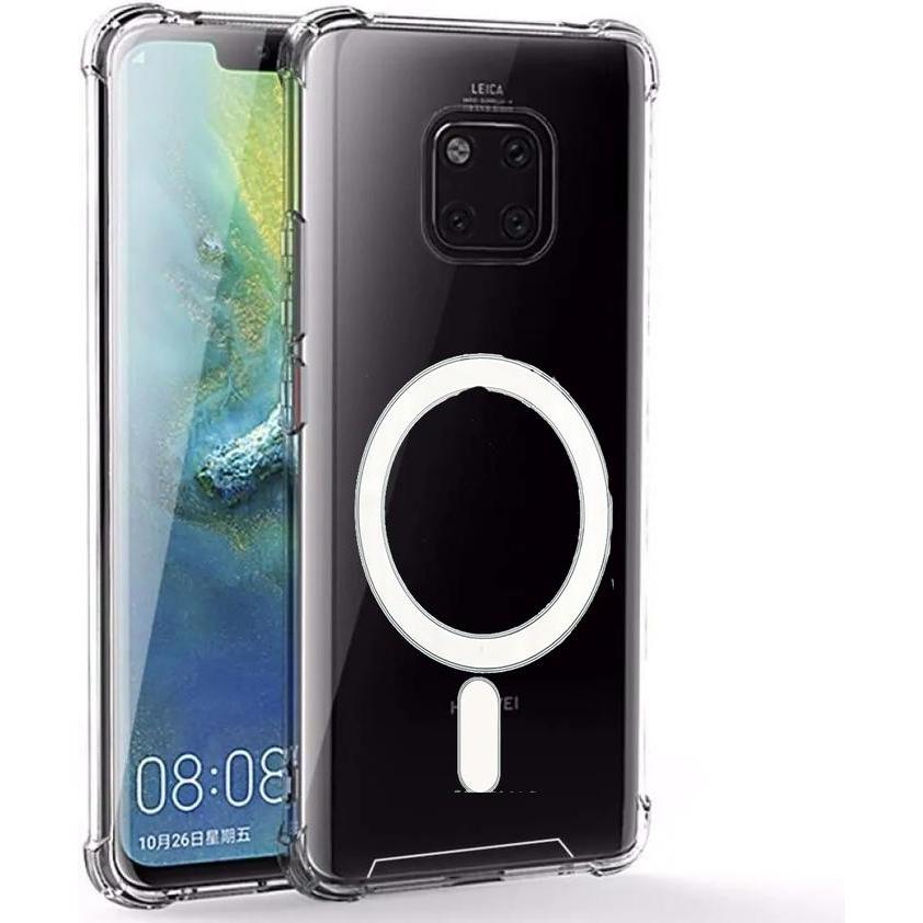 TERLARIS Case Huawei Mate 20 Pro MAGSAFE TPU Clear KORI Bumper Magnetic Armor Transparan Clear