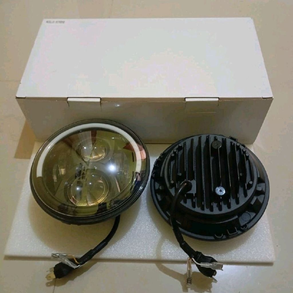 Lampu Led Headlamp 7inch Jeep Jimny Rubicon Hardtop Harga Sepasang - Headlamp Jeep 7inch - Headlamp 