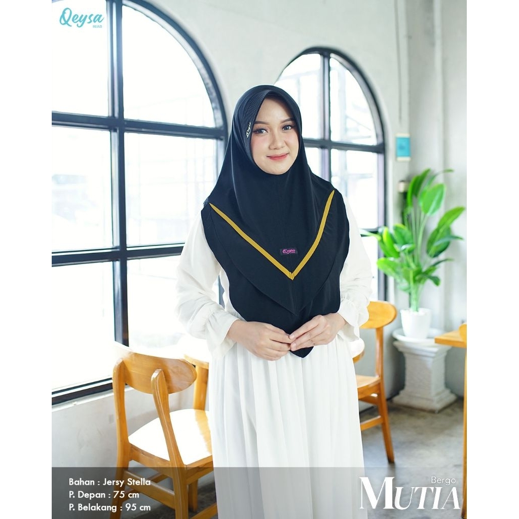 Bergo Mutia Qeysa hijab  bergo murah Bergo jumbo  #Qeysa hijab grosir