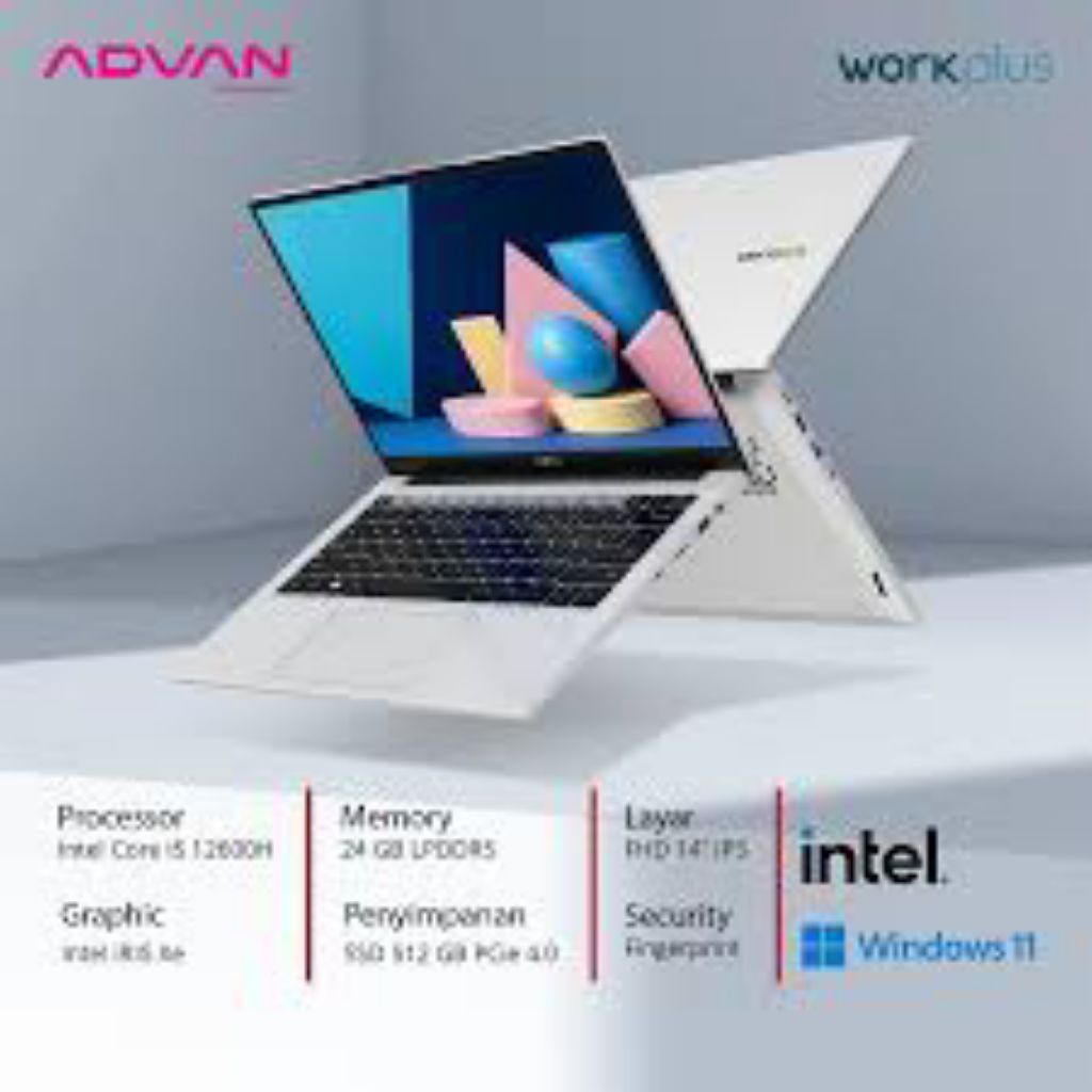 laptop advan pro ram 4gb ssd 256gb