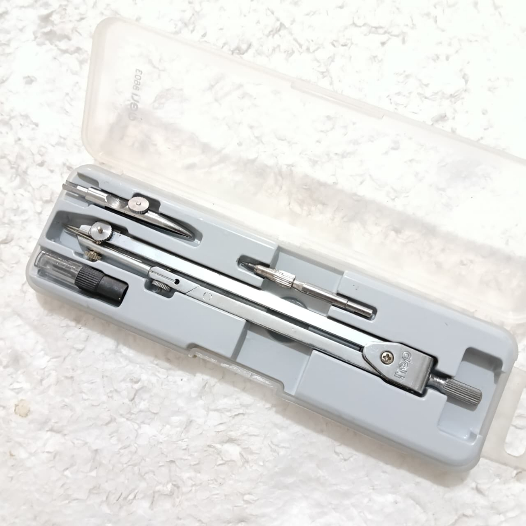 

Deli Jangka Besi 8603 Metal Compass / Drafting Set