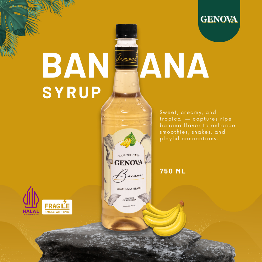 Genova Banana Syrup 750ml