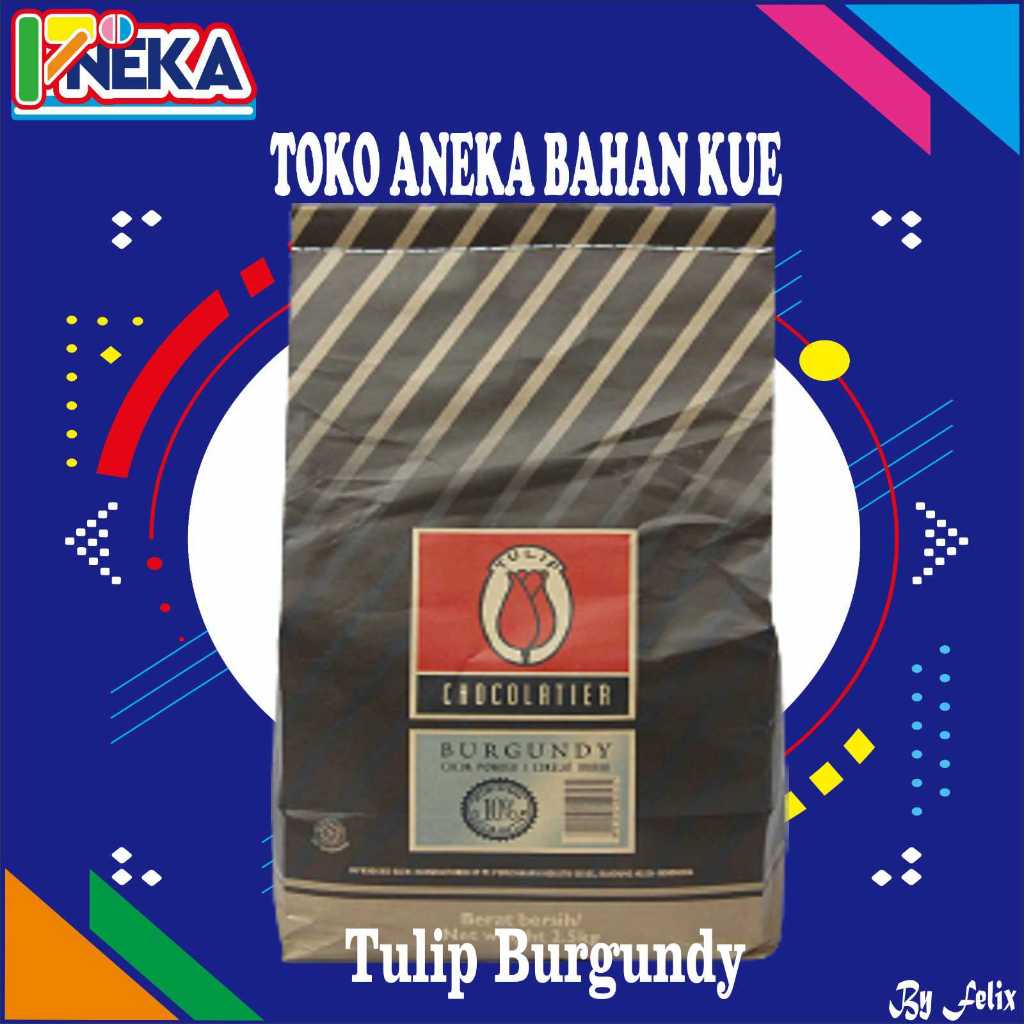

coklat bubuk tulip burgundy 2,5KG 1 sak