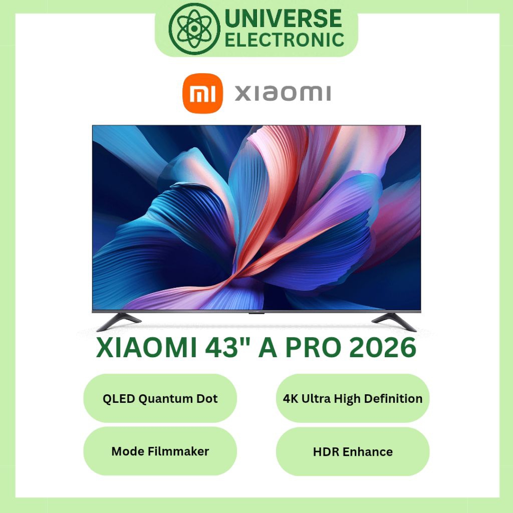 XIAOMI 43 A PRO 2026 4K QLED GOOGLE TV 43 Inch