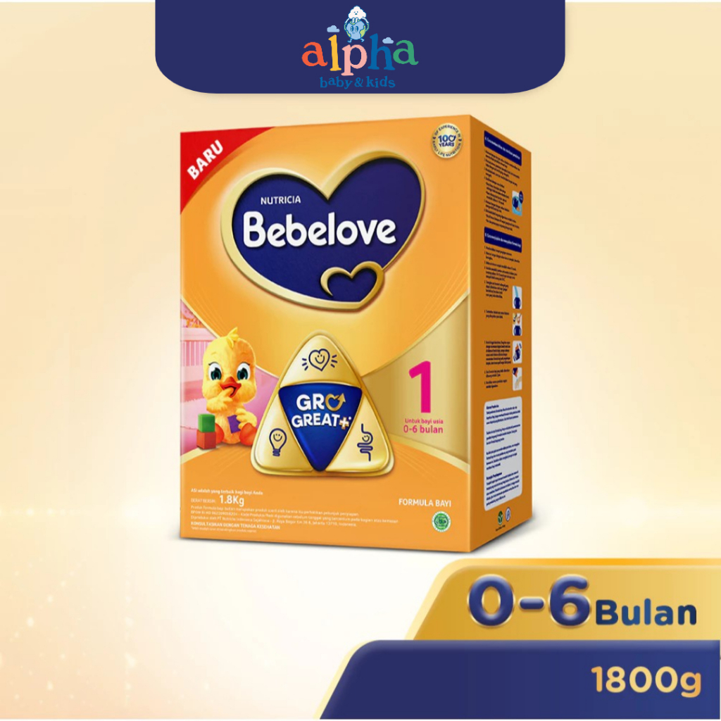 Bebelove 1 / Bebelove 0-6 Formula Bayi Bubuk - Bebelac - Susu Formula - Susu Bayi - 1800gr