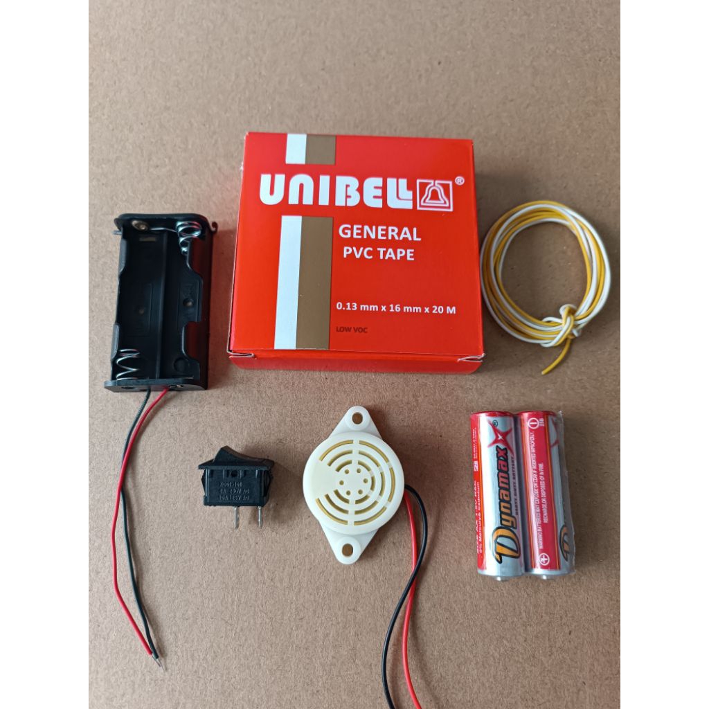 Rangkaian Bel Listrik Sederhana/Paket Praktek Bel Listrik Anak Sekolah