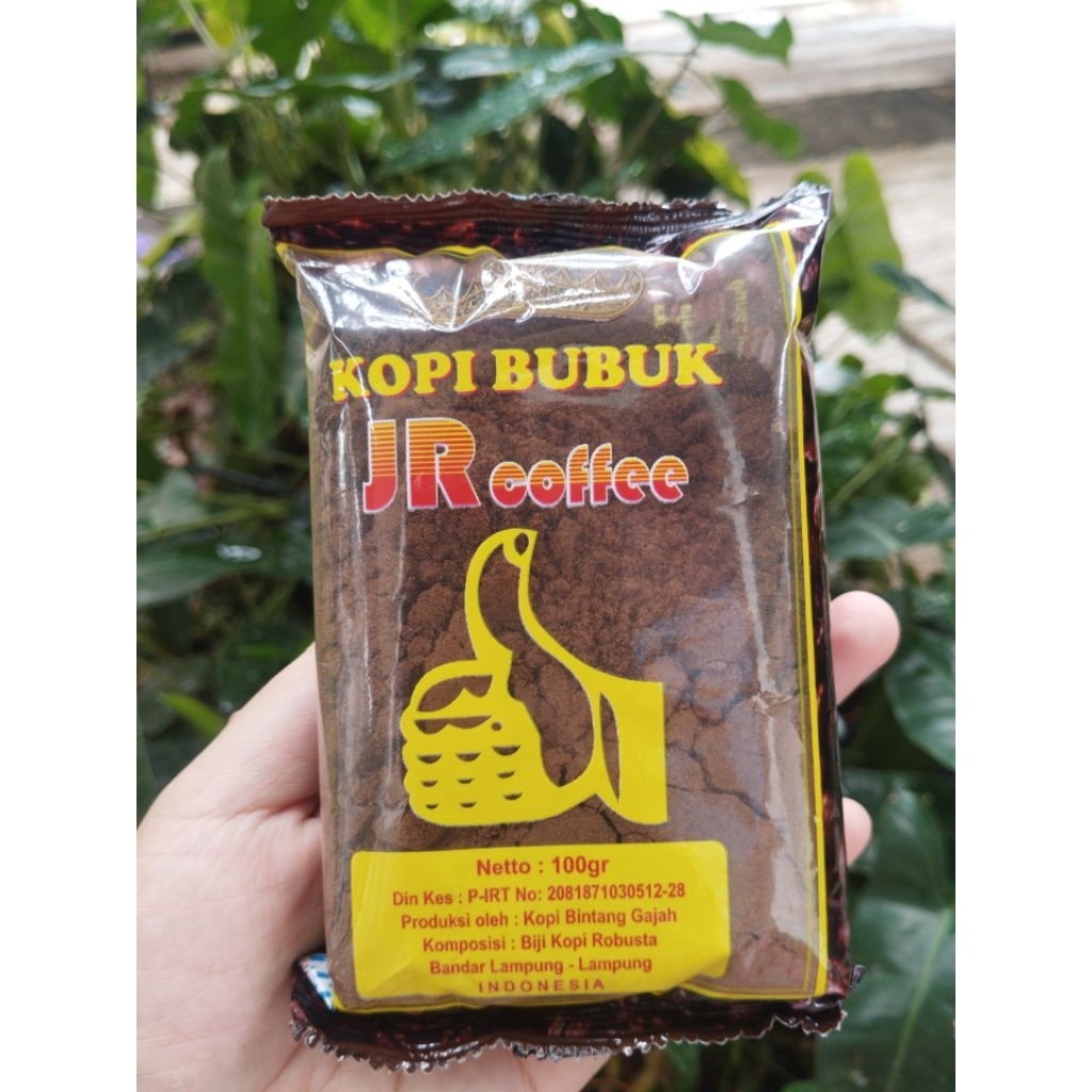 

Kopi bubuk jempol Cap JR Coffe 100 g khas lampung Bandar lampung