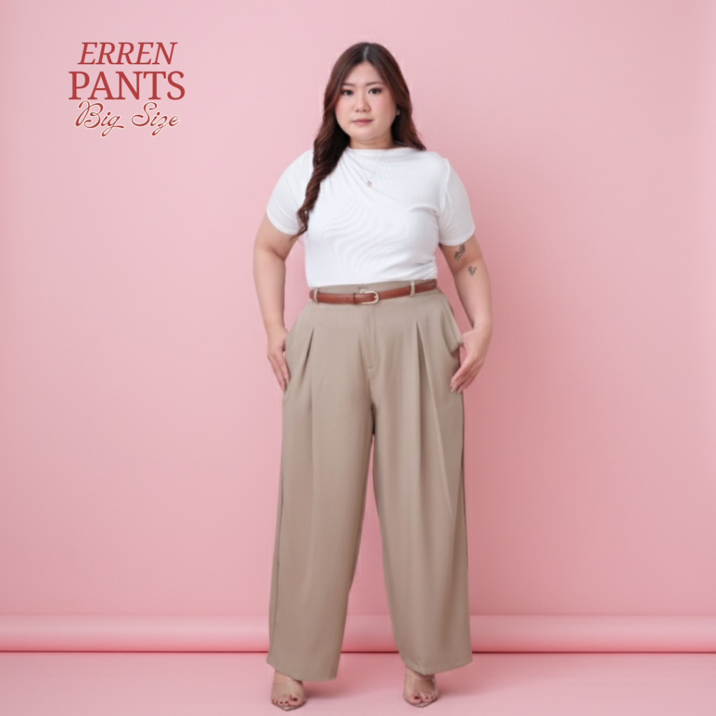 CELANA Kantor Jumbo/Erren LOOSE PANTS Wide Pants/Celana Panjang Kerja Big Size