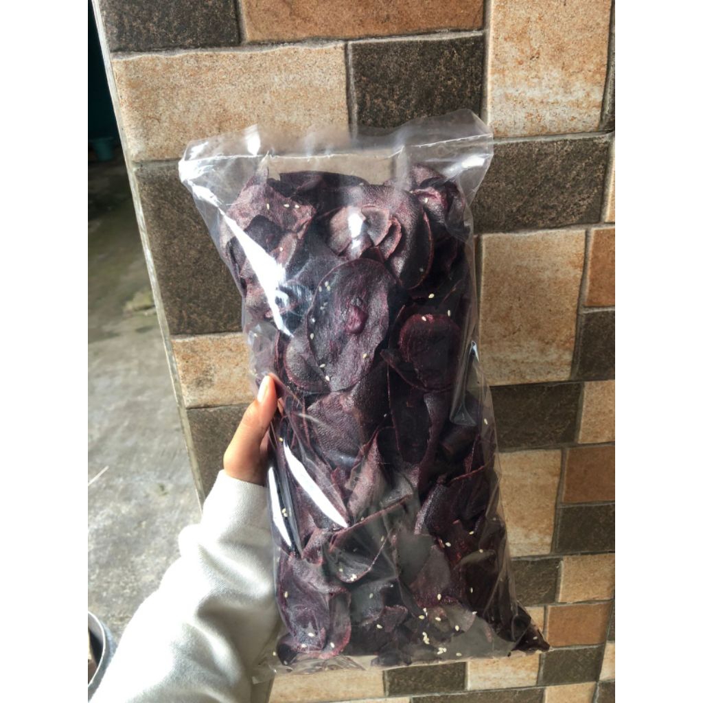 

KERIPIK UBI UNGU MANIS RENYAH 500GRAM