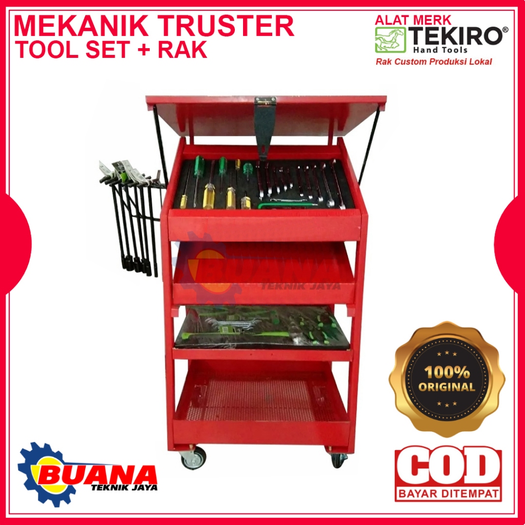TEKIRO MEKANIK TRUSTER SET ( BOX+TOOL ) / Mechanic Truster / Tool Box Mekanik Truster AHASS / Mechan
