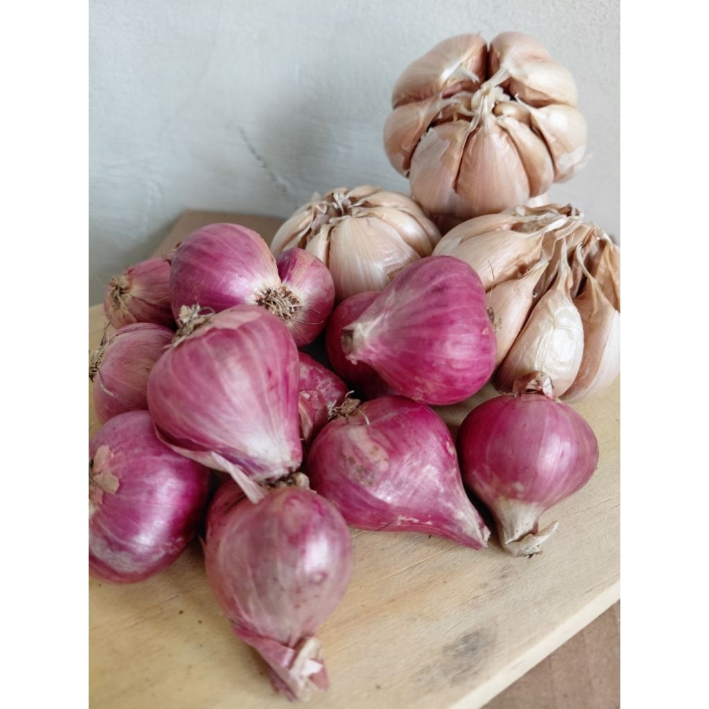 

Bawang Merah Super Campur Bawang Putih Berat 500gram